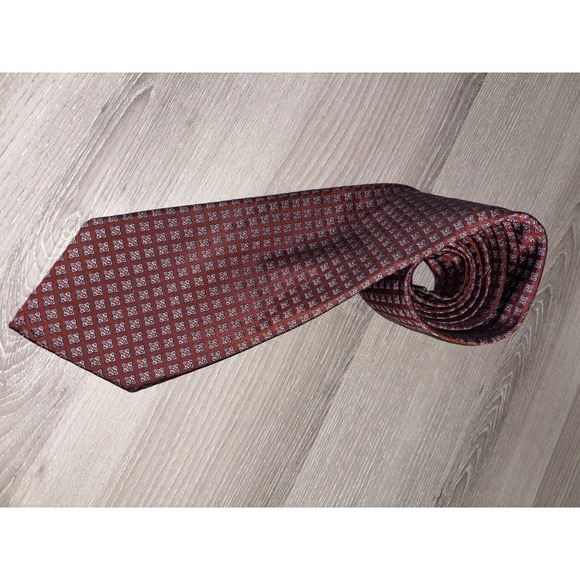 BROOKS BROTHERS MAKERS Silk NECKTIE Woven England MADE IN USA Executive Career - Picture 5 of 7